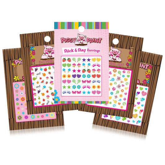 PIGGY PAINT POLISH NAIL 5 PACK ART BUNDLE