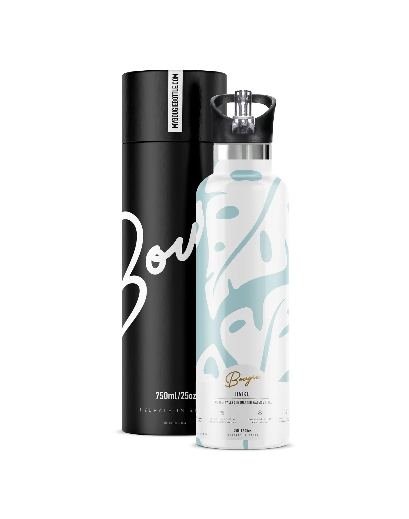Bougie Bottle Insulated Haiku Water Bottle 25 oz