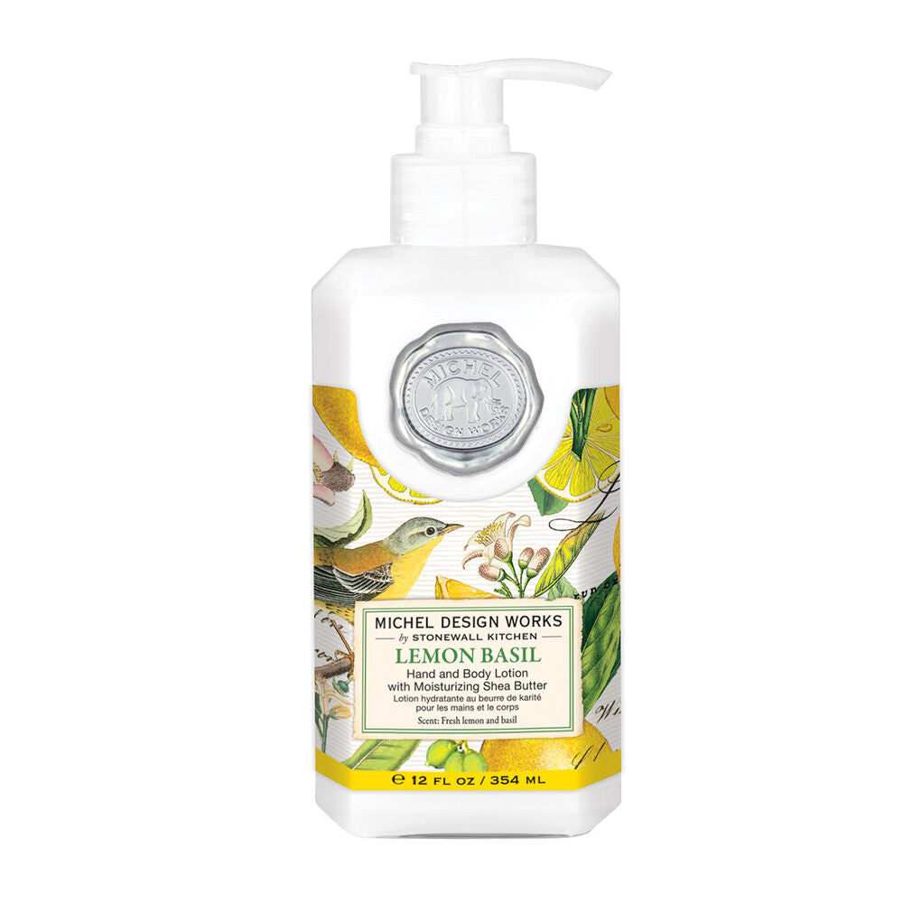 MICHEL DESIGN WORKS LEMON BASIL HAND AND BODY LOTION