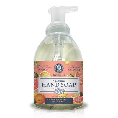EXOTIC GRAPEFRUIT AND SEA SALT FOAMING SOAP 10OZ