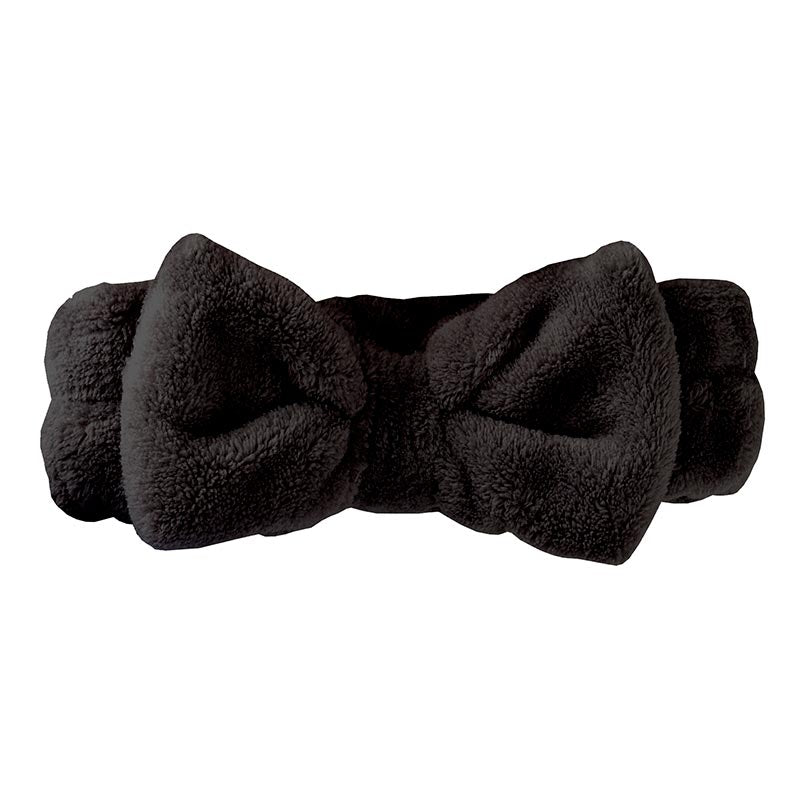 Bella Spa Plush Bow Black