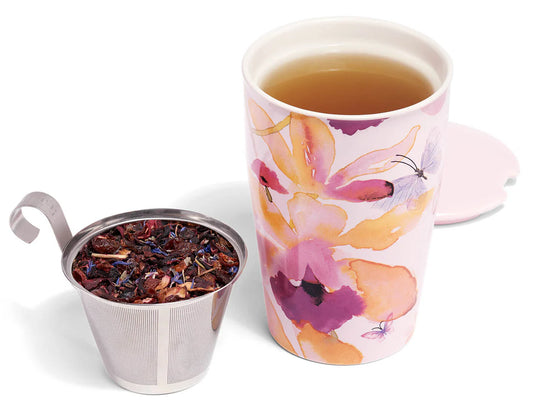TEA FORTE KATI STEEPING CUP & INFUSER MARIPOSA