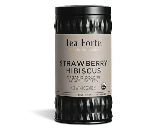 TEA FORTE LOOSE LEAF TEA CANISTERS STRAWBERRY HIBISCUS