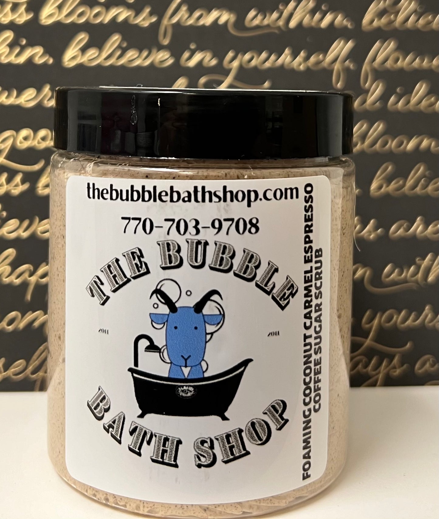 FOAMING COCONUT CARMEL ESPRESSO COFFEE SCRUB