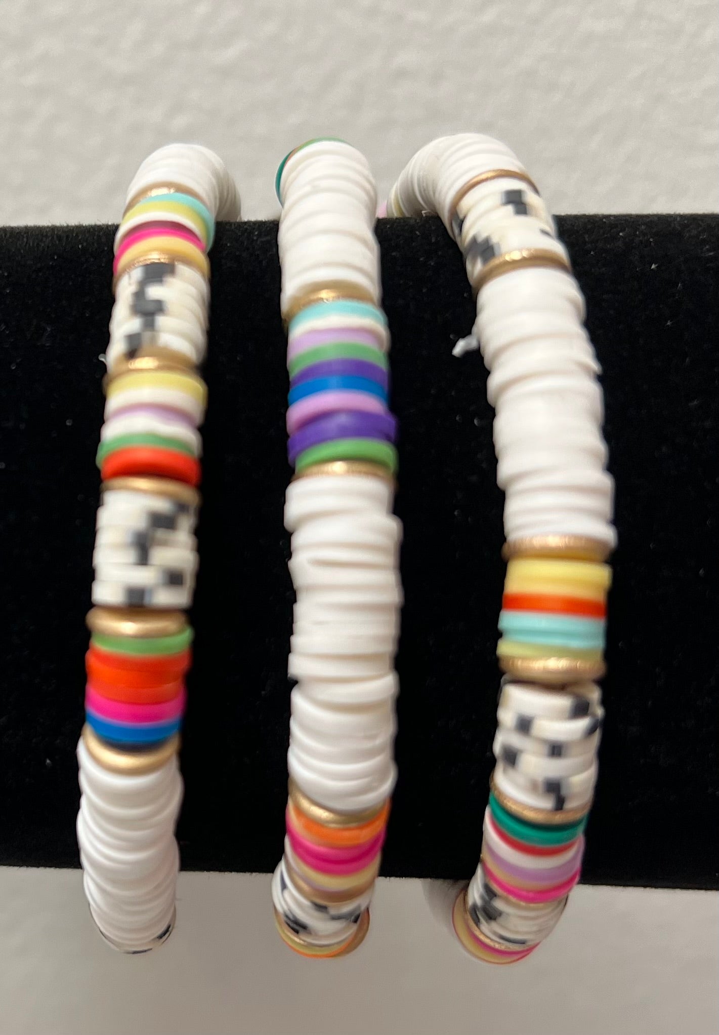 Three Multi Patina Chunky Bracelet Set