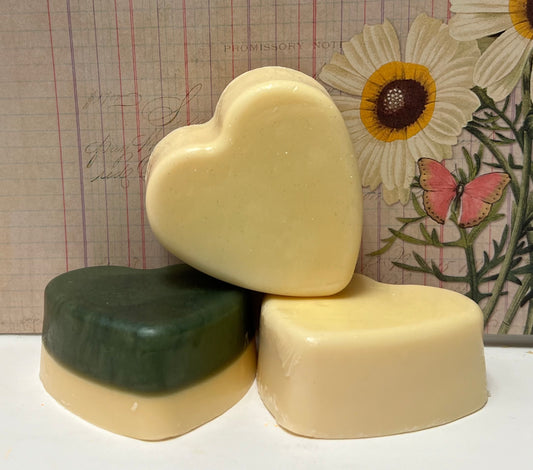 LAVANDER & LEMON HEART GOAT MILK SOAP