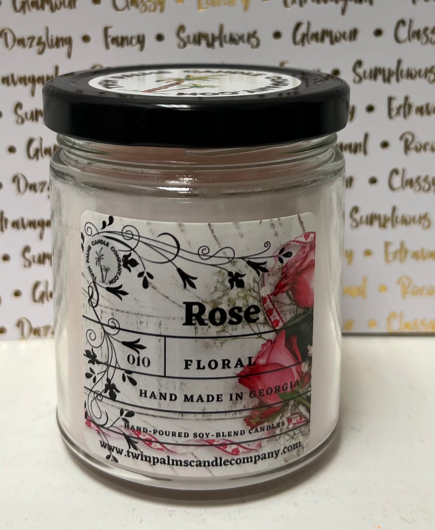 ROSE CANDLE 7OZ