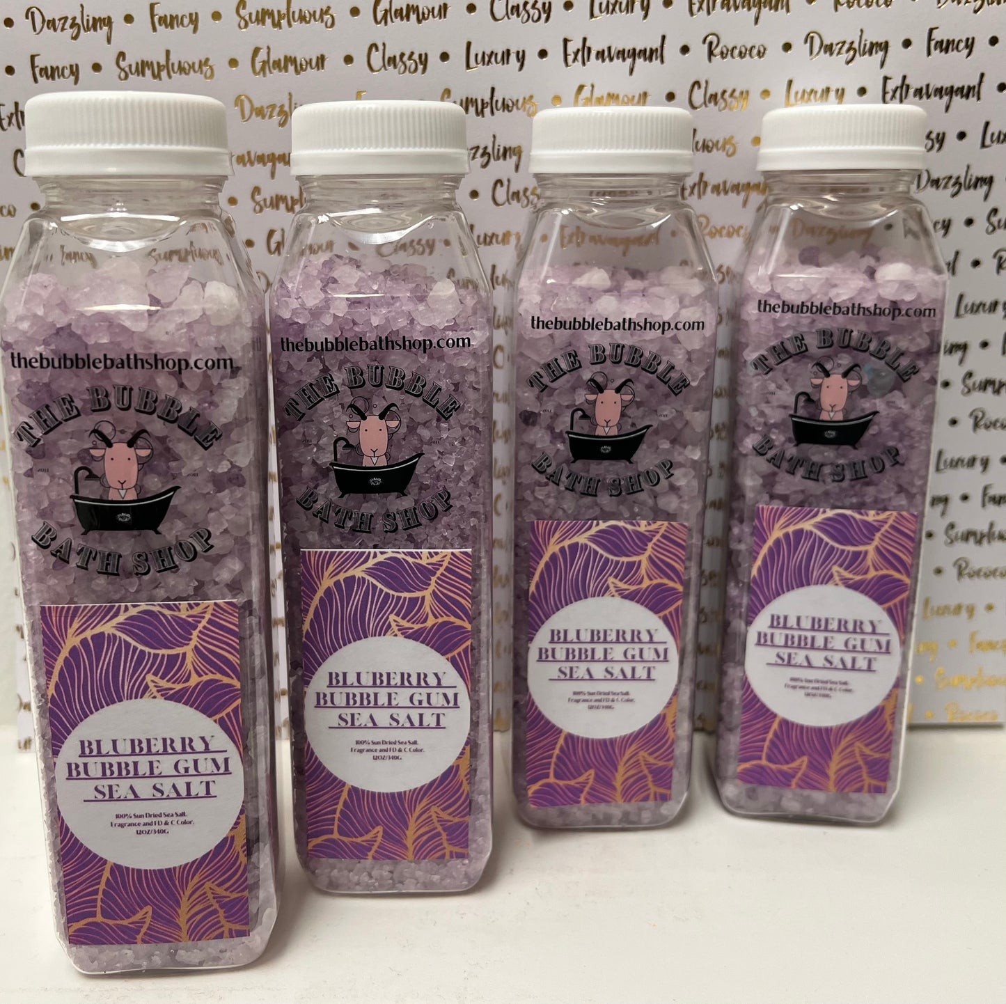 SEA SALT BATH SOAK Blueberry Bubble Gum: