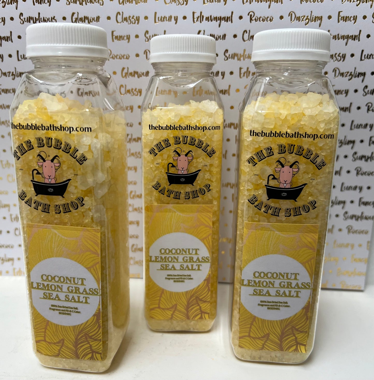 SEA SALT BATH SOAK Coconut & Lemongrass: