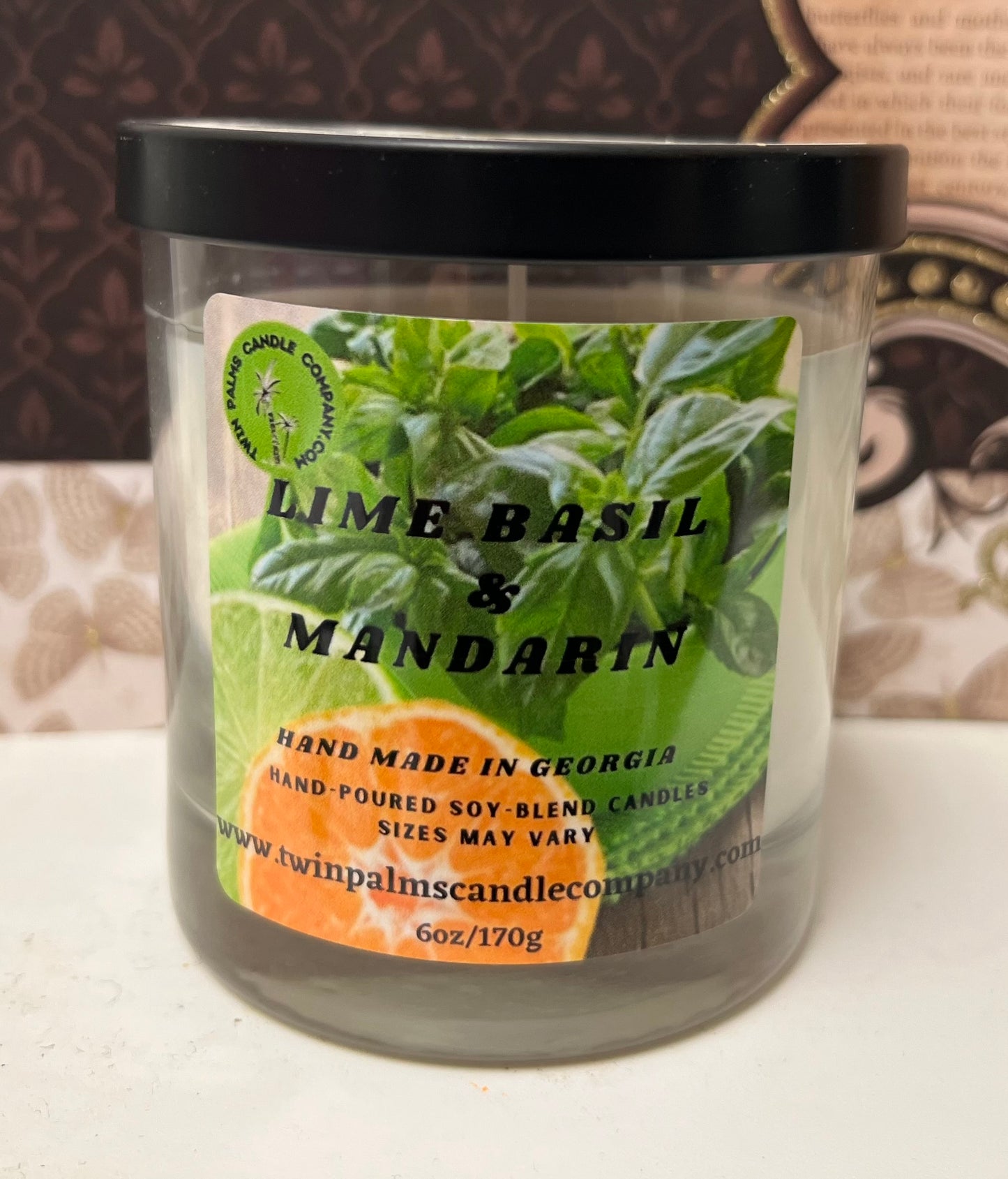 LIME BASIL & MANDARIN CANDLE