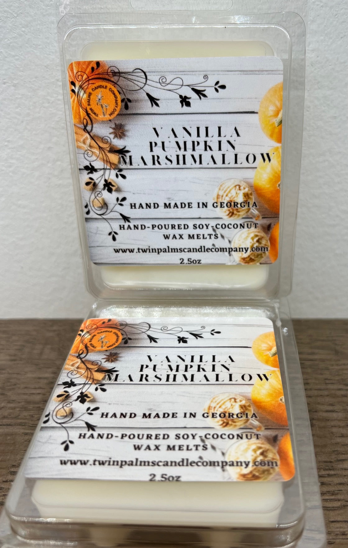 VANILLIA PUMPKIN MARSHMALLOW SOY COCONUT WAX MELT