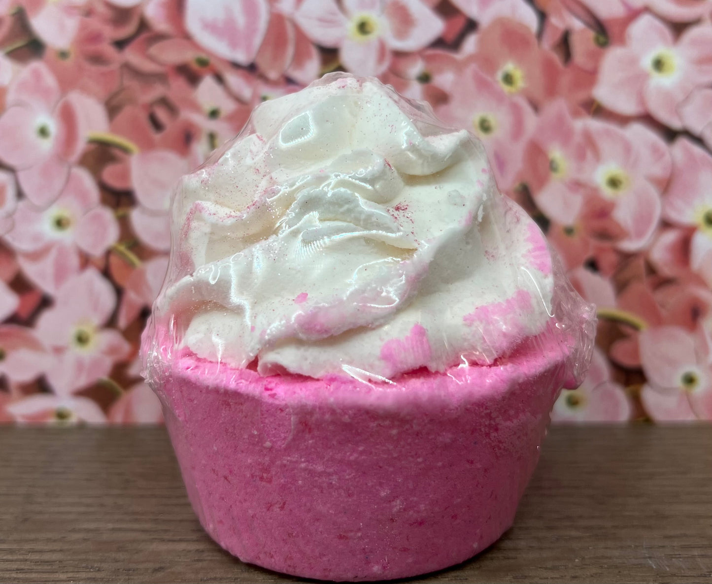 Strawberry Milkshake Cupcake Bath Bomb