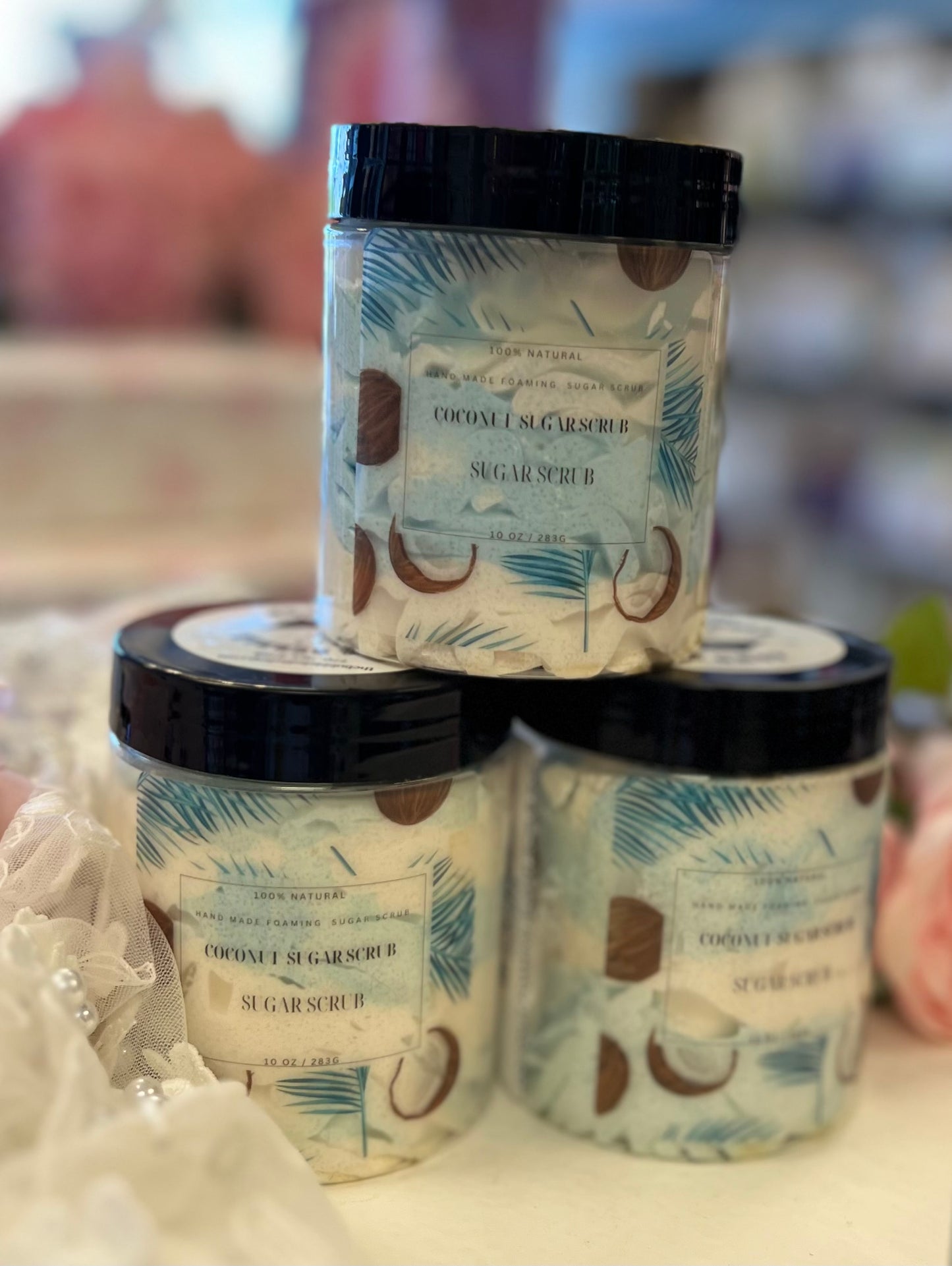 COCONUT FOAMING SUGAR SCRUB 9OZ