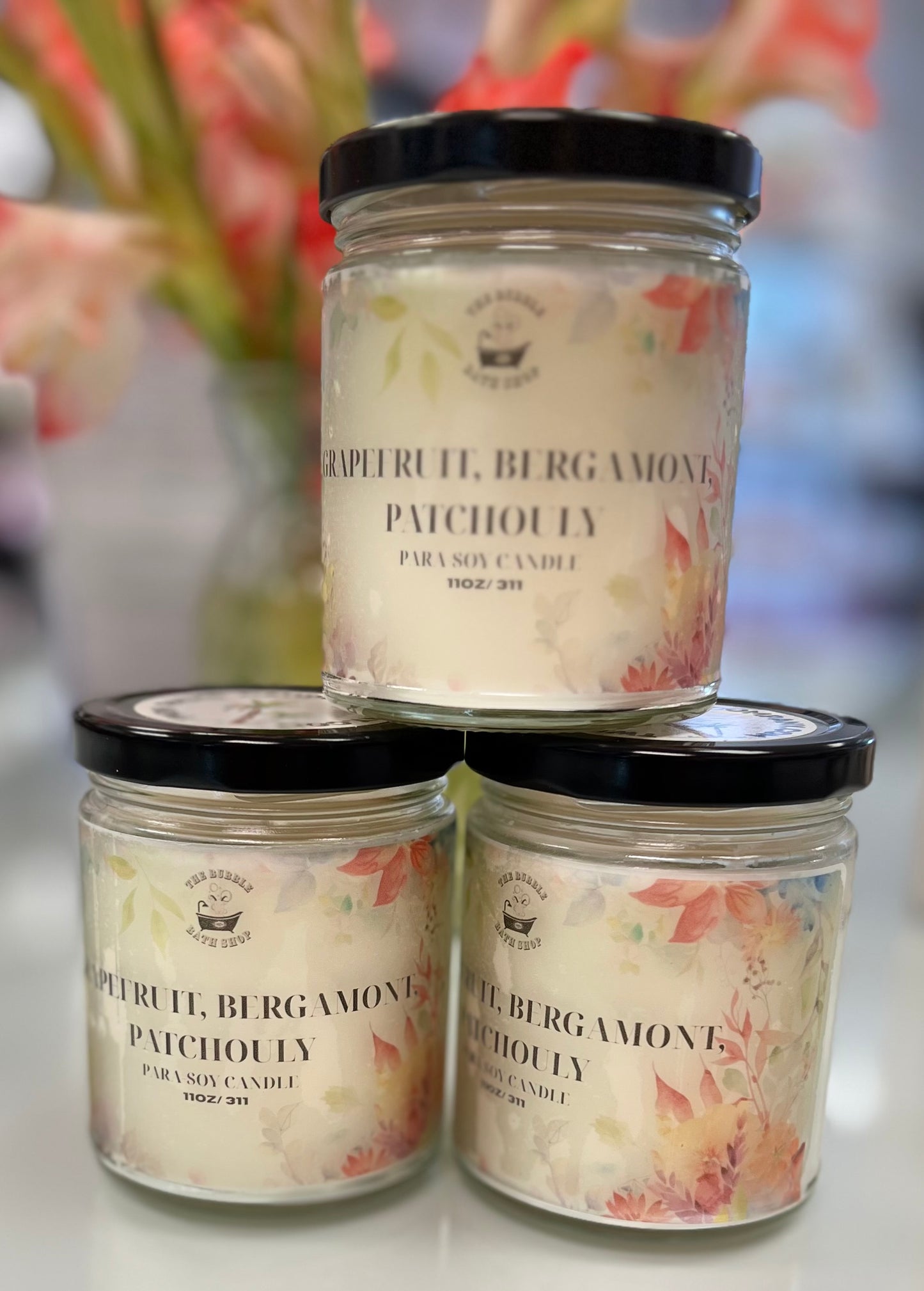 GRAPEFRUIT, BERGAMONT & PATCHOULI PARA-SOY CANDLE