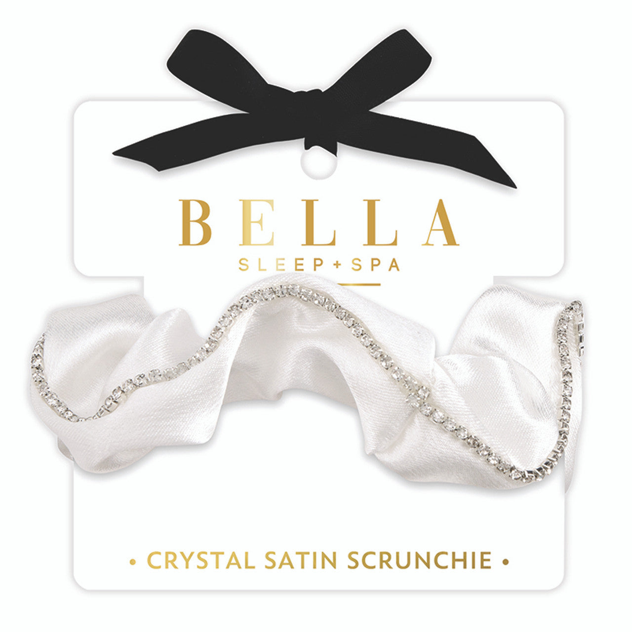 Bella Sleep & Spa Crystal Satin Scrunchie