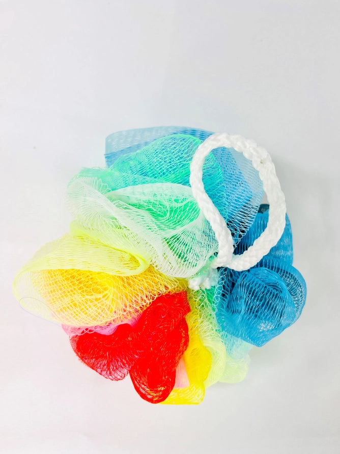 Loofah Multi Colored Puff