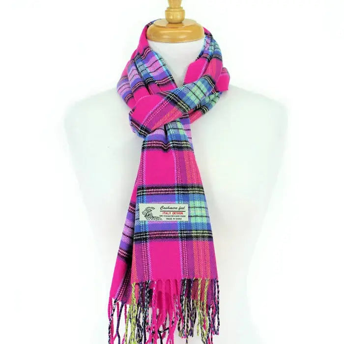 Plaid Cashmere feel scarfs