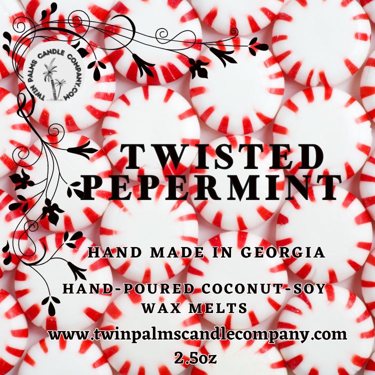 TWISTED PEPPERMINT COCONUT-SOY WAX MELTS
