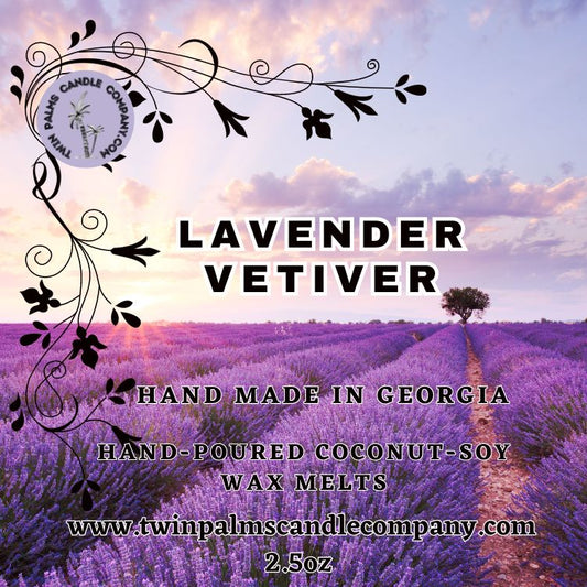 LAVENDER VETIVER COCONUT-SOY WAX MELTS