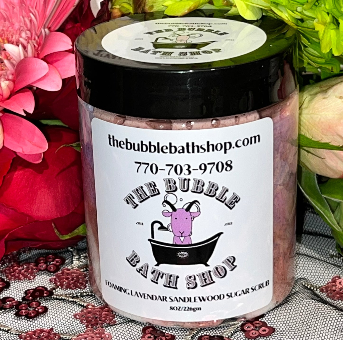 LAVENDAR SANDLEWOOD FOAMING SUGAR SCRUB