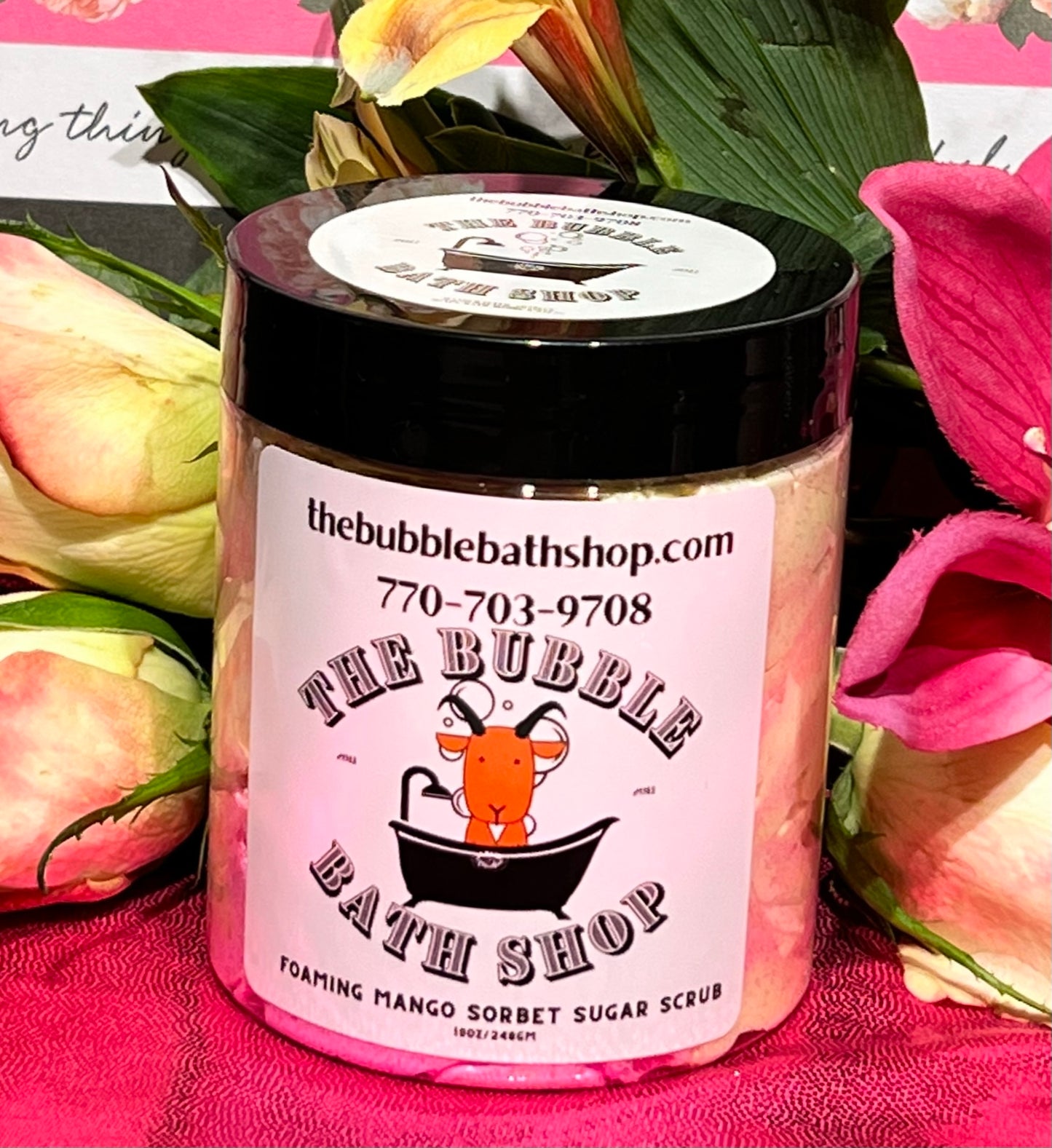 MANGO PAPAYA FOAMING SUGAR SCRUB 08 OZ