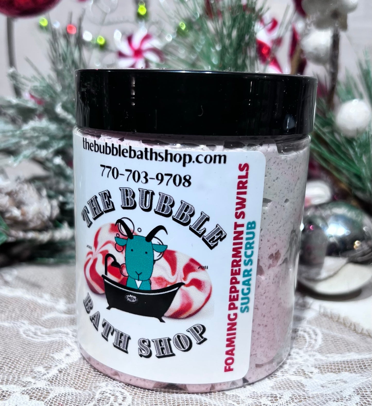 PEPPERMINT SWIRLS SUGAR SCRUB