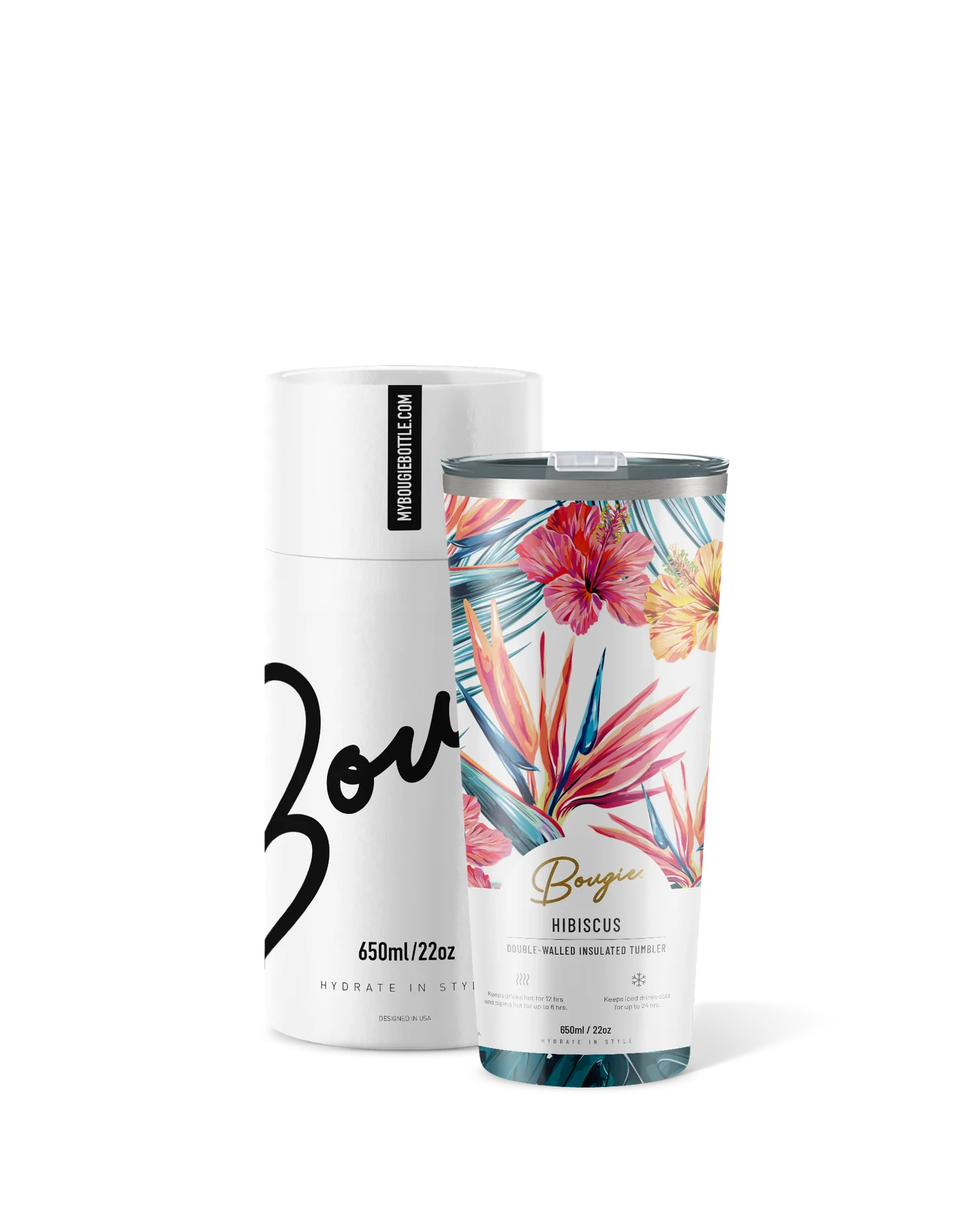 Bougie Insulated Tumber Gift Set Hibiscus