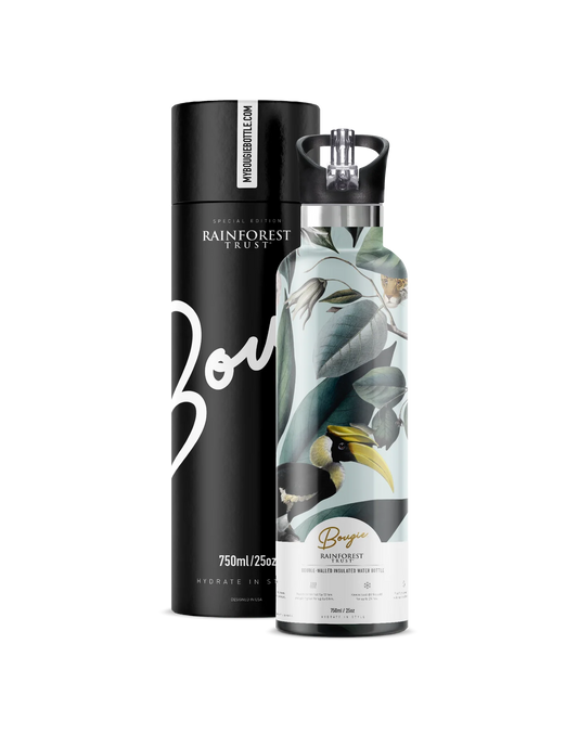 Bougie Bottle Insulated Rainforest Water Bottle 25 oz