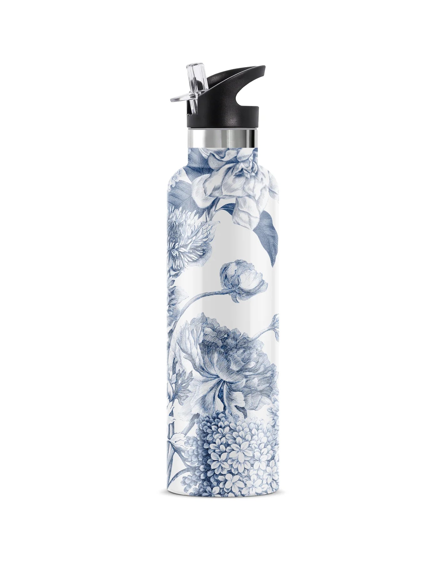 Bougie Bottle Insulated Toile Fleurie Water Bottle 25oz