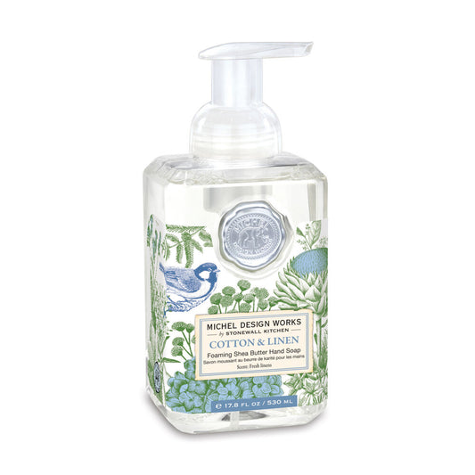 MICHEL DESIGN WORKS  COTTON & LINEN FOAMING HAND SOAP