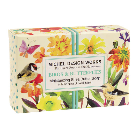 MICHEL DESIGN WORKS BIRDS & BUTTERFLIES BOXED SOAP