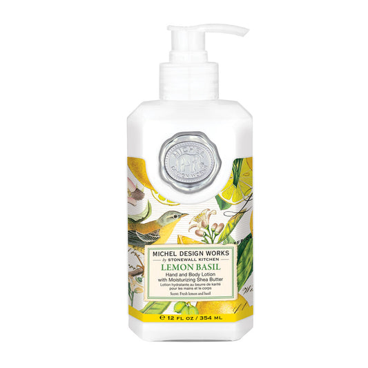 MICHEL DESIGN WORKS LEMON BASIL HAND AND BODY LOTION