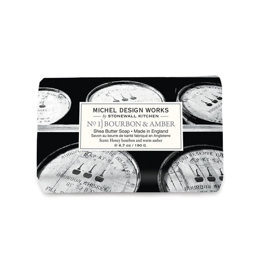 MICHEL DESIGN WORKS BOURBON & AMBER MEDIUM SOAP BAR