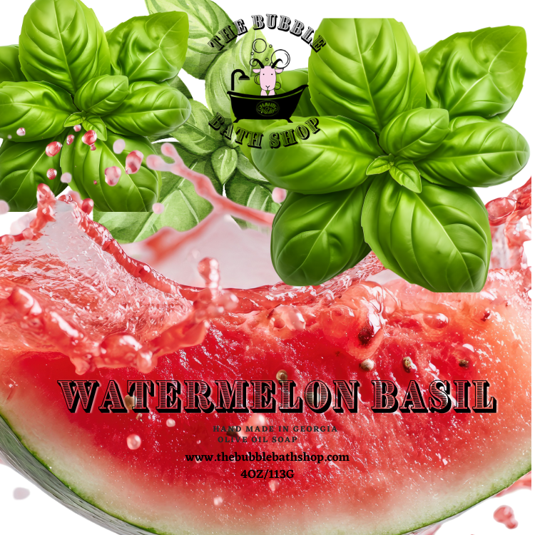WATERMELON BASIL OLIVE OIL SOAP