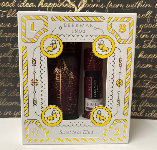 BEEKMAN 1802 Fig Leaf Hand Cream & Lip Balm