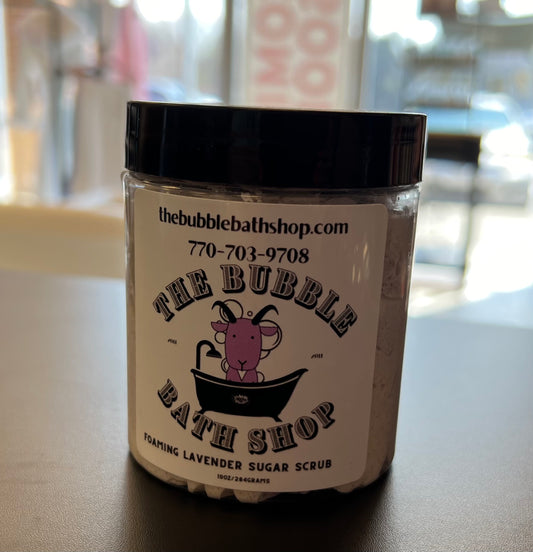 LAVENDAR FOAMING SUGAR SCRUB 10OZ