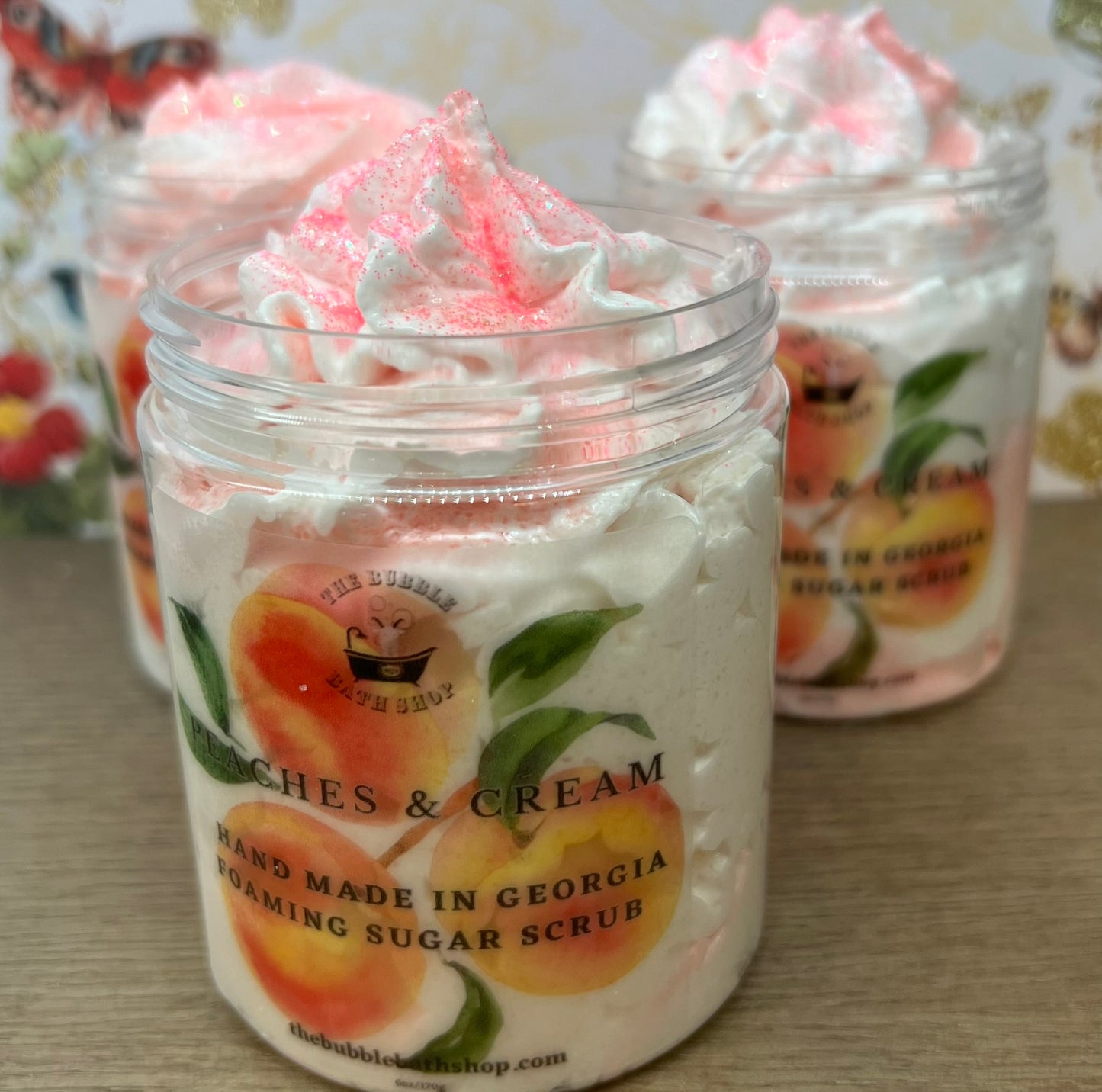 PEACHES 7 CREAM FOAMING SUGAR SCRUB