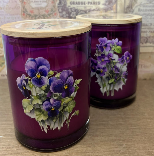 LAVANDER & LEMON CANDLE PURPLE