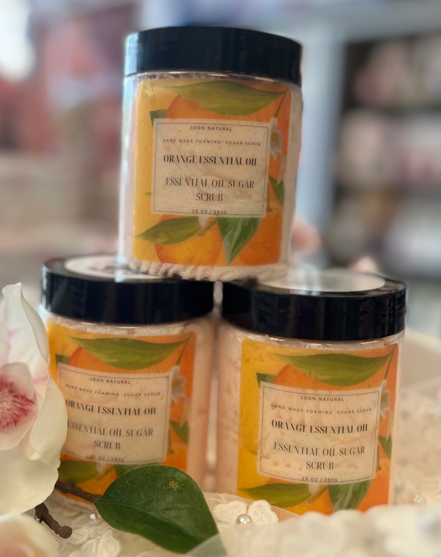 Orange Essential oil Sugar Scrub