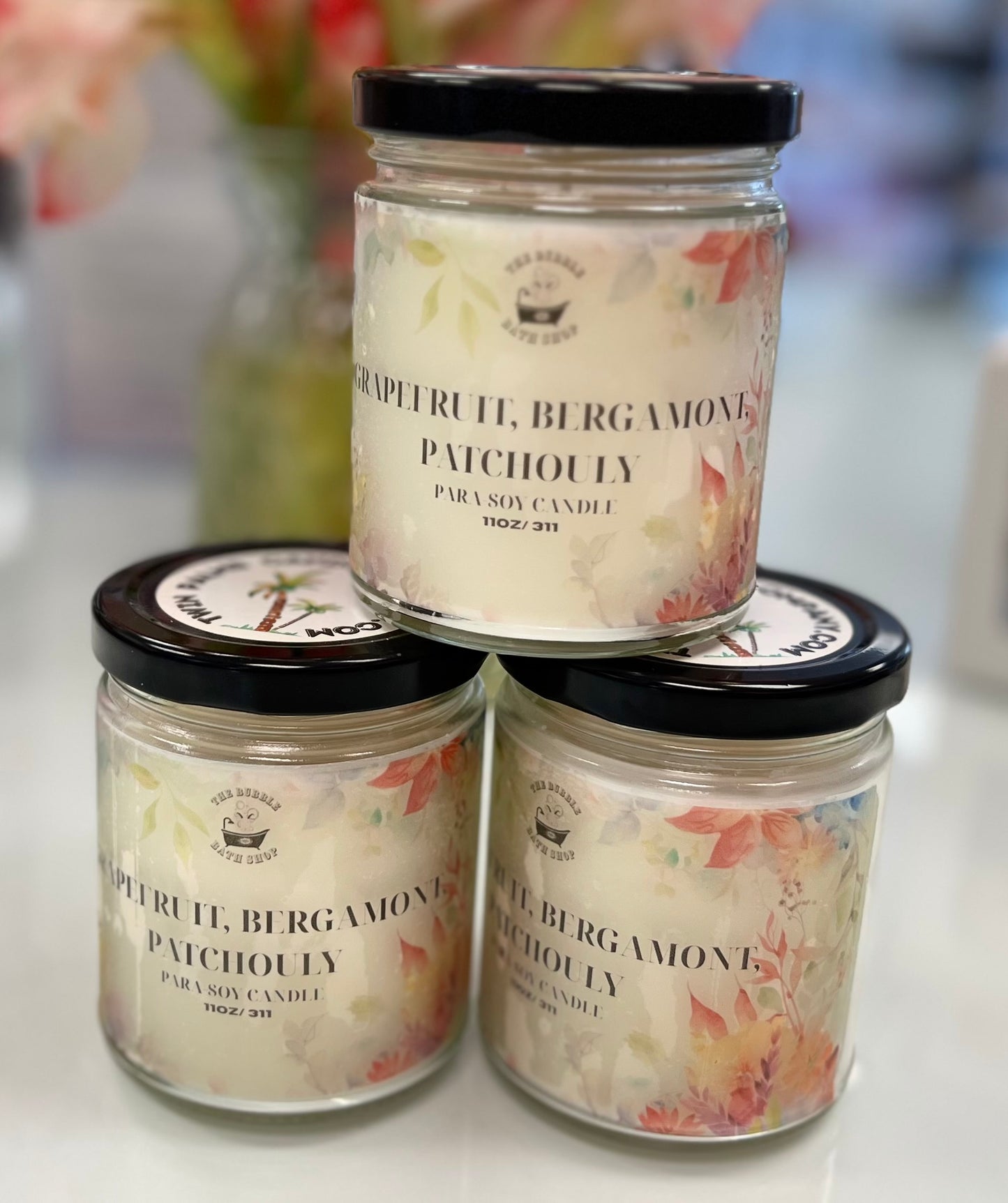 GRAPEFRUIT, BERGAMONT & PATCHOULI PARA-SOY CANDLE