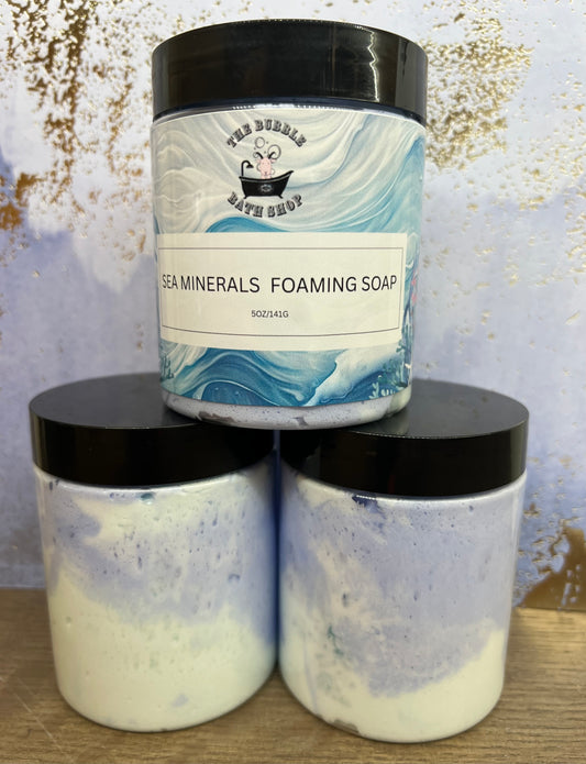 FRONT JARS WITH BLUE AND GREEN SOAP 
