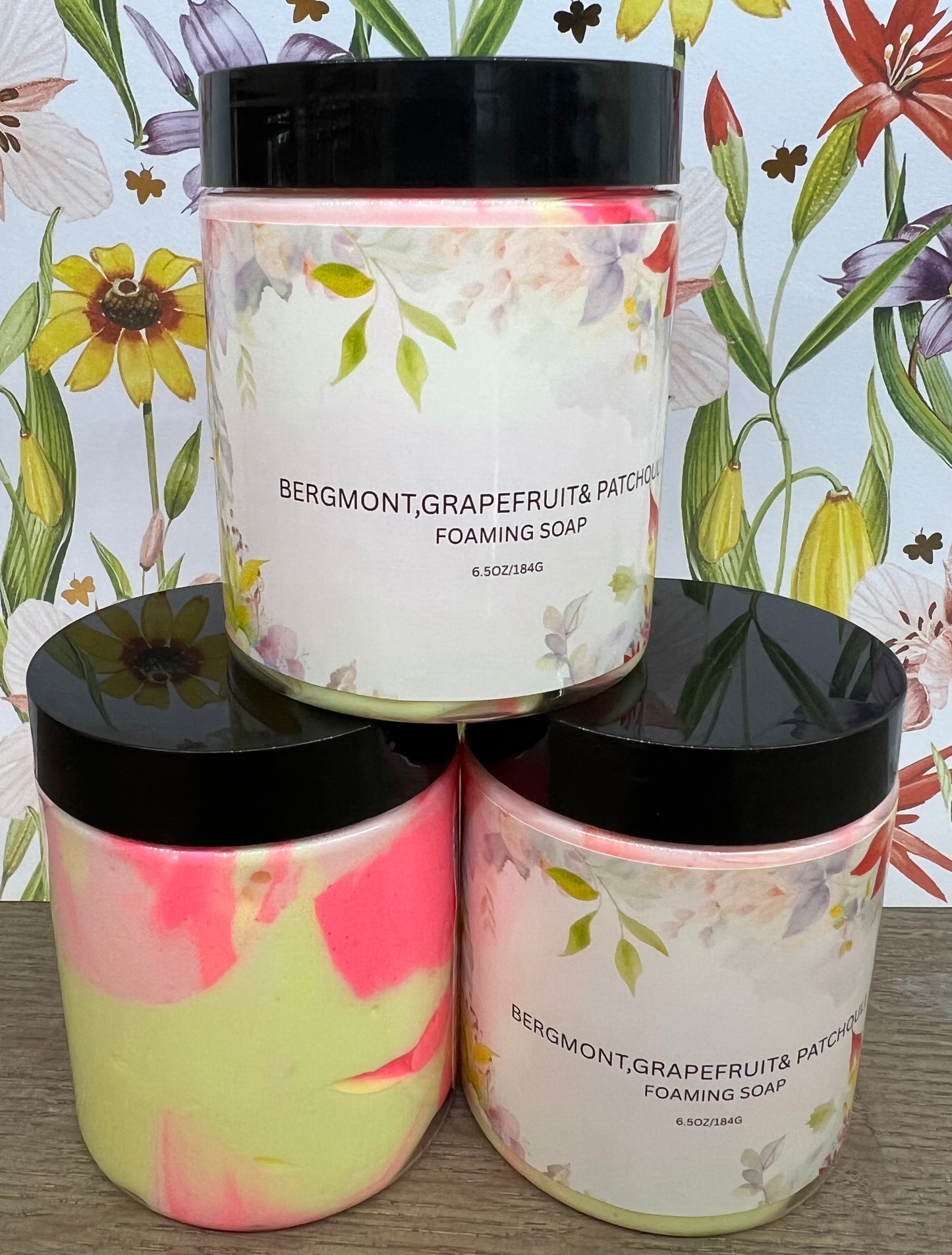 BERGAMONT, GRAPEFRUIT & PATCHOULI FOAM SUGAR SCRUB
