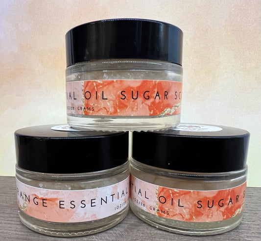 ORANGE ESSENTIAL OIL SUGAR LIP SCRUB