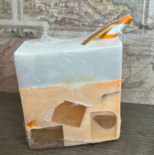 ORANGE CREAM LATTE GOAT MILK SOAP