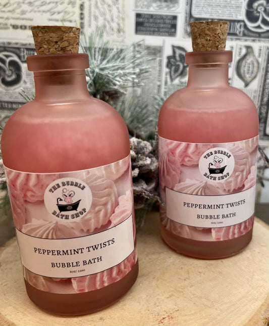 PEPPERMINT TWISTS BUBBLE BATH 8oz