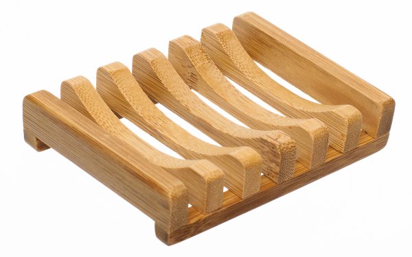 Rectangle Bamboo Slatted Dish for Soap