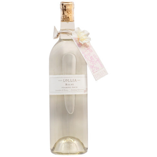 Margot Elena Relax Bubble Bath is a luxurious bath product known for its premium ingredients, elegant packaging, and relaxing scents Front