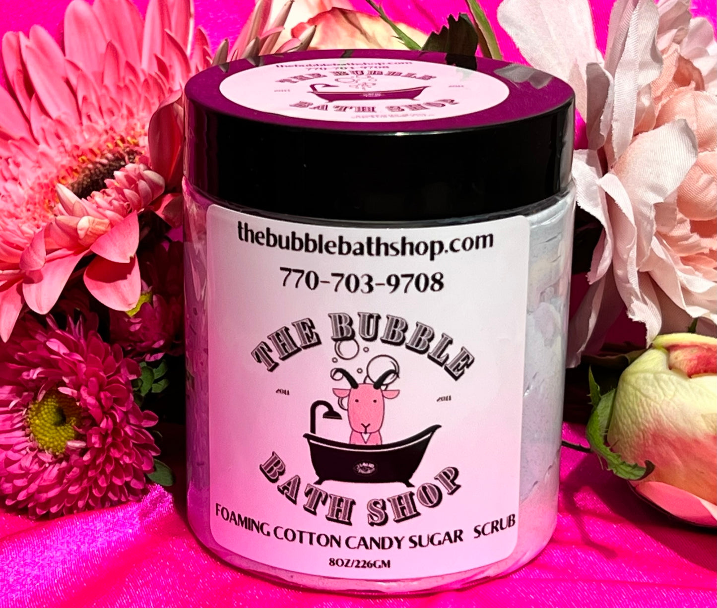 COTTON CANDY FOAMING SUGAR SCRUB 08 OZ