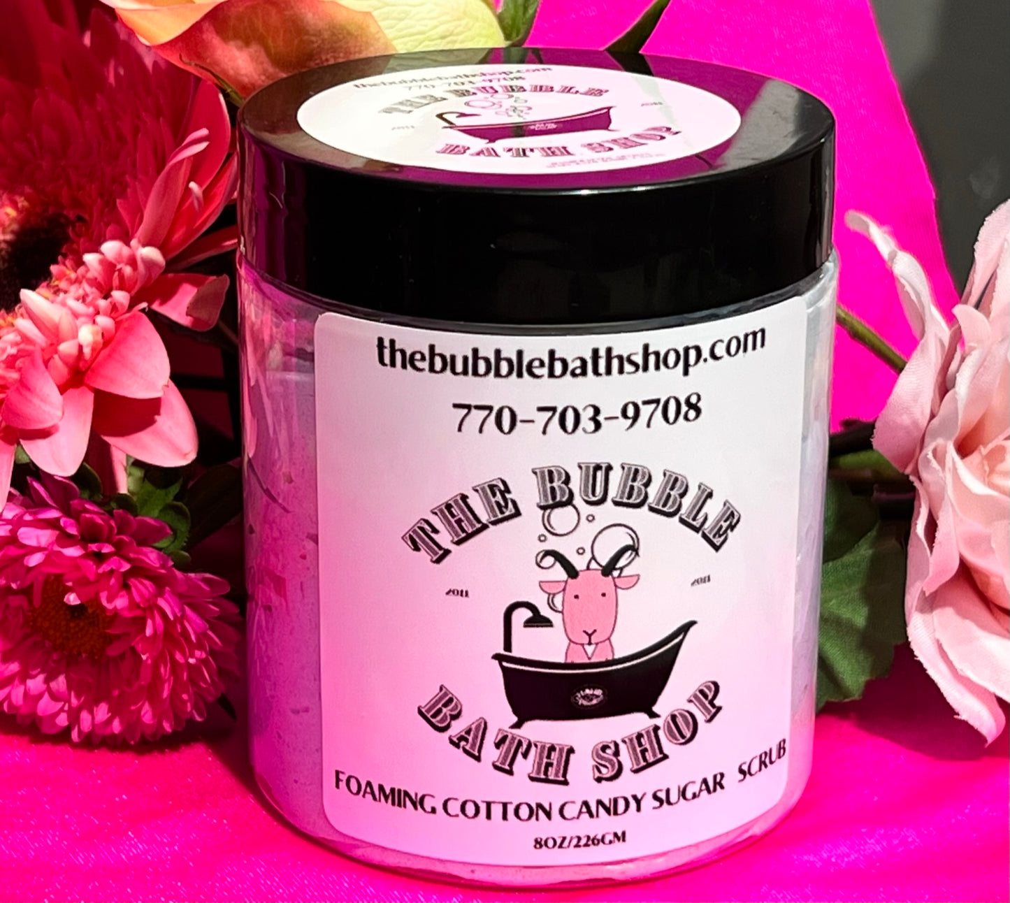 COTTON CANDY FOAMING SUGAR SCRUB 08 OZ