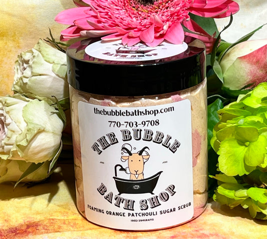ORANGE PATCHOULI FOAMING SUGAR SCRUB 10 OZ